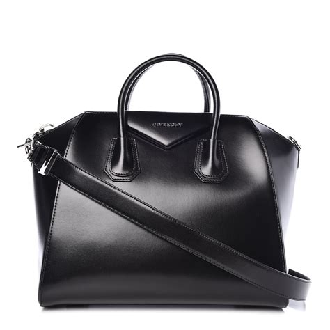 givenchy antigona medium black gold hardware|Givenchy medium antigona.